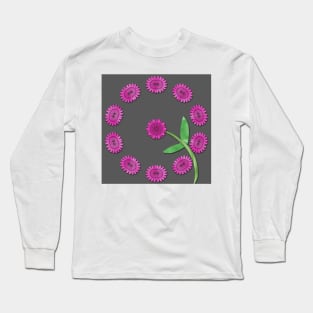 Pink floral pattern Long Sleeve T-Shirt